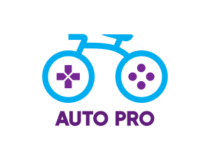 Blue Cycle Game Controller Logo
