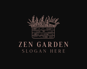 Backyard Garden Grass logo design