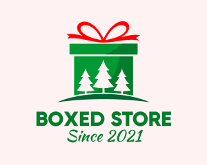 Christmas Gift Present logo design