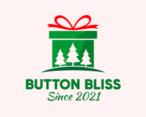 Christmas Gift Present logo design