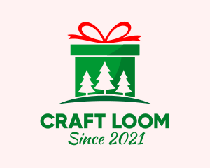 Christmas Gift Present logo design