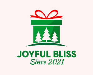 Christmas Gift Present logo design