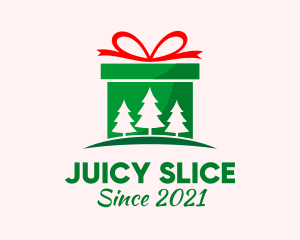 Christmas Gift Present logo design