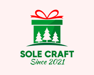 Christmas Gift Present logo design