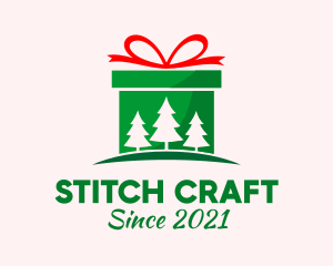 Christmas Gift Present logo design