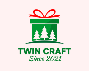 Christmas Gift Present logo design