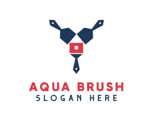 Home Paint Brush logo design