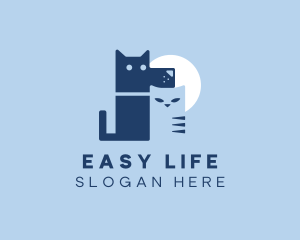 Pet Dog Cat Veterinary logo design