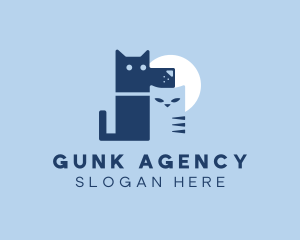 Pet Dog Cat Veterinary logo design