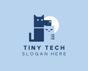 Pet Dog Cat Veterinary logo design