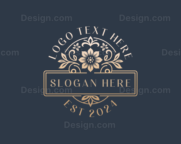 Floral Wedding Event Logo