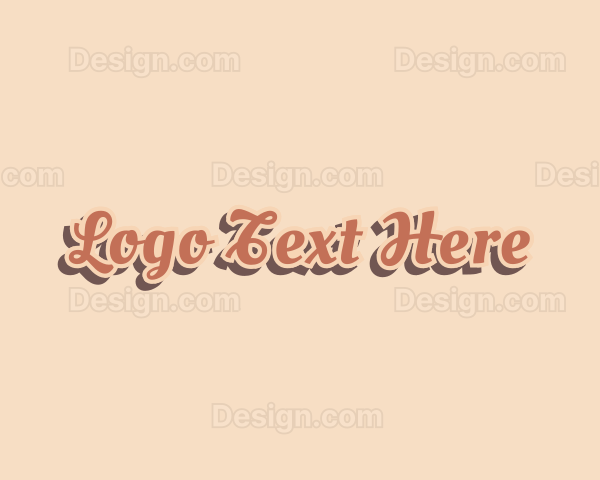 Retro Business Cursive Logo