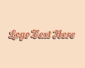 Retro Business Cursive logo