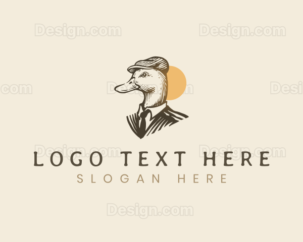 Elegant Duck Hat Logo