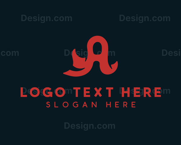 Creative Ribbon Letter A Logo