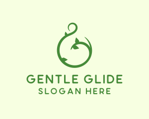 Green Vine Letter G logo design