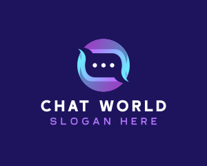 Mobile Message Chat logo design