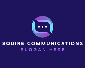 Mobile Message Chat logo design