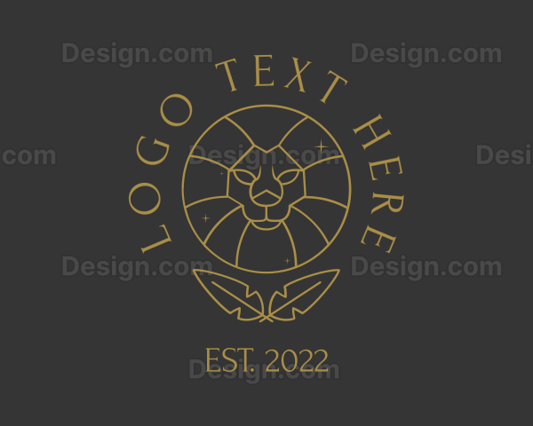 Zodiac Lion Astrologer Logo