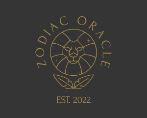 Zodiac Lion Astrologer logo design