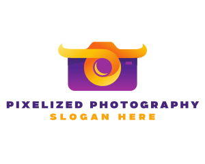 Modern Animal Camera  logo design