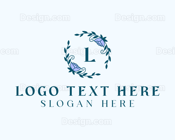 Floral Decoration Wreath Logo