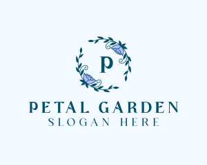 Floral Decoration Wreath  logo design