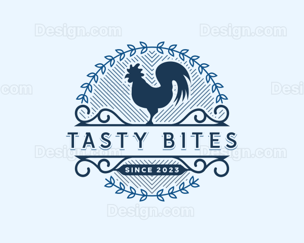 Rooster Farm Animal Logo