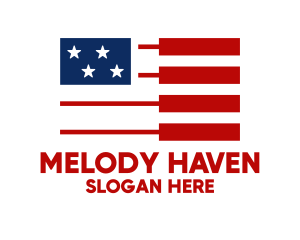 American Piano Flag logo