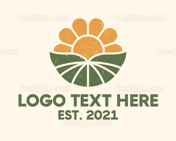 Sunrise Flower Field Logo