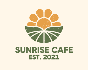 Sunrise Flower Field logo design