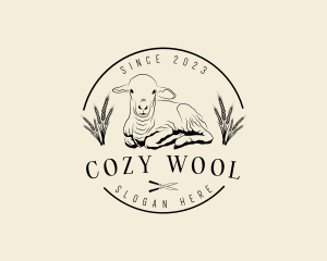 Farm Lamb Sheep logo design