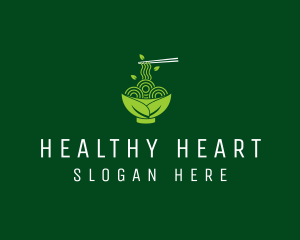 Healthy Vegetarian Ramen  logo design