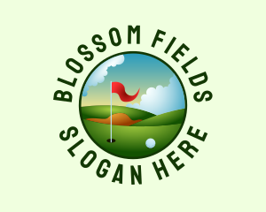 Golf Flagstick Field  logo design