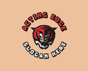 Tiger Mask Man Gaming logo design