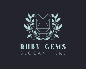 Wreath Ruby Gemstone logo