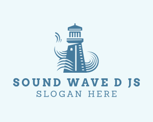 Blue Wave Lighthouse logo design