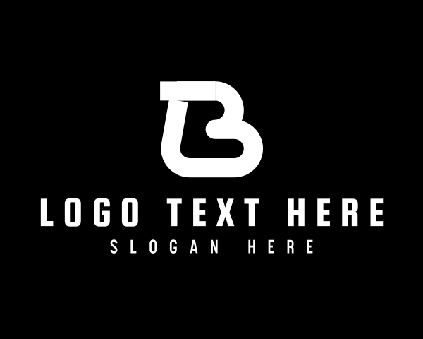 Black And White logo example 3