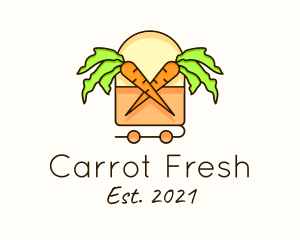 Carrot Farm Line Art logo design