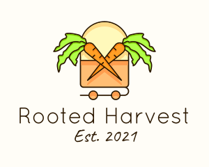 Carrot Farm Line Art logo design