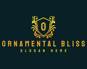 Ornamental Shield Crest logo