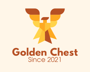 Golden Royal Phoenix logo design