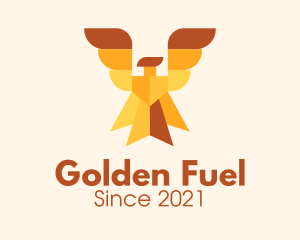 Golden Royal Phoenix logo design