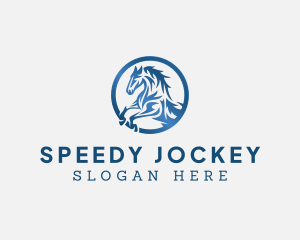 Stallion Cavalry Horse logo