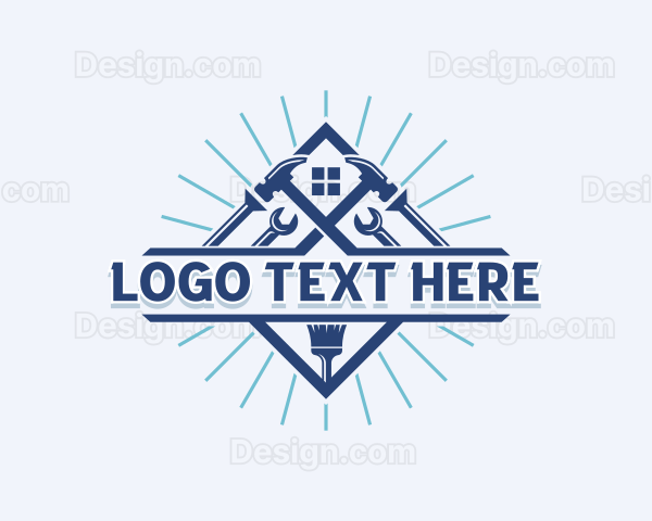 Handyman Tools Renovation Logo