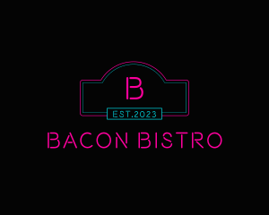 Neon Club Bistro Pub logo design