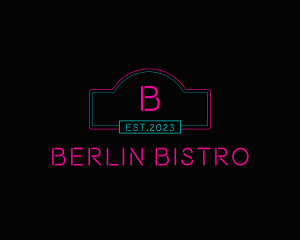 Neon Club Bistro Pub logo design