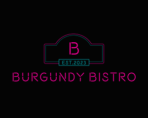 Neon Club Bistro Pub logo design