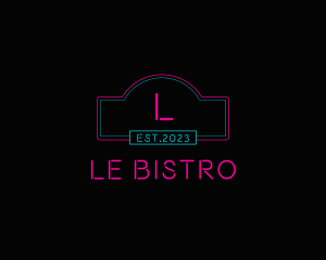 Neon Club Bistro Pub logo design