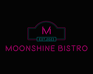 Neon Club Bistro Pub logo design